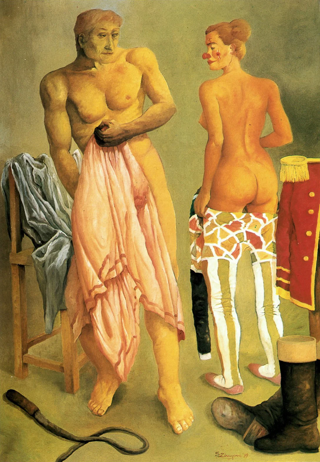 Couple circus artist