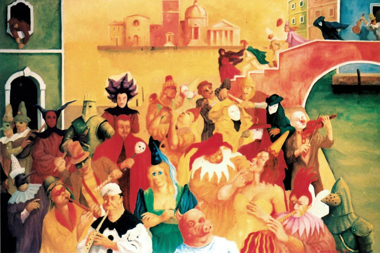 Venetians celebrating